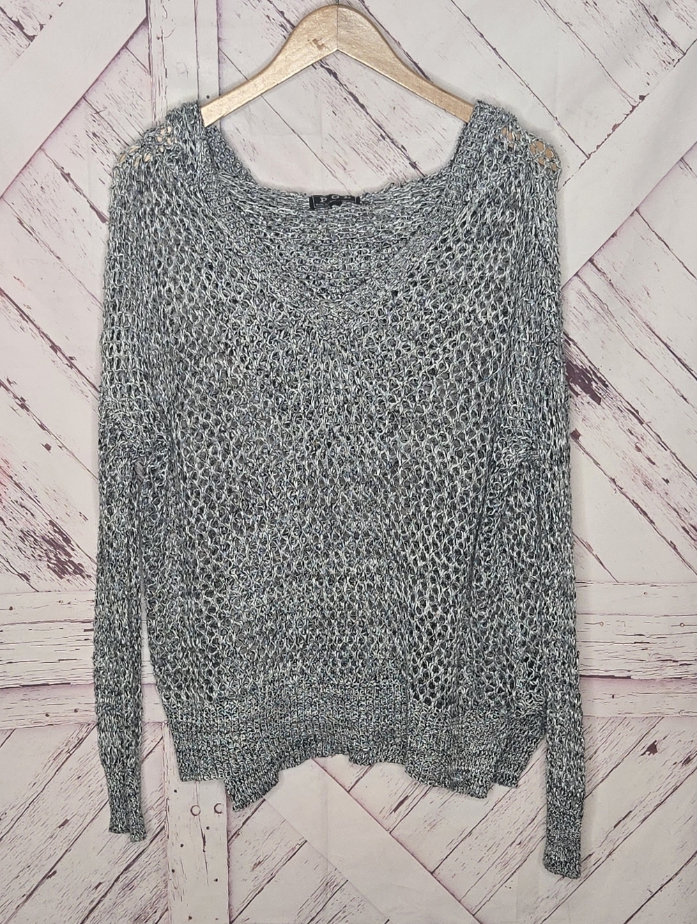 POL Knitted Hooded Pullover Sweater - Picture 2 of 4